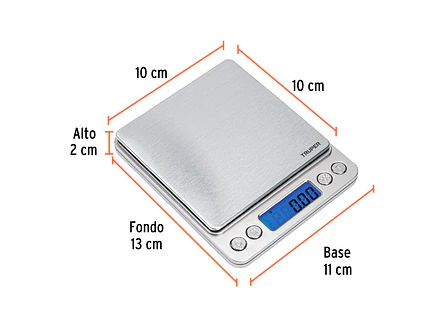 Báscula Electrónica de Precisión Truper 102316, de Bolsillo, 500 g - Foto 2 | aztools.co