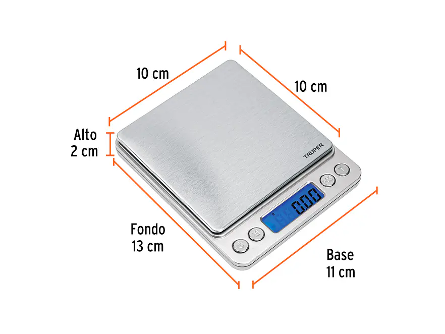 Báscula Electrónica de Precisión Truper 102316, de Bolsillo, 500 g - Foto 2 | aztools.co