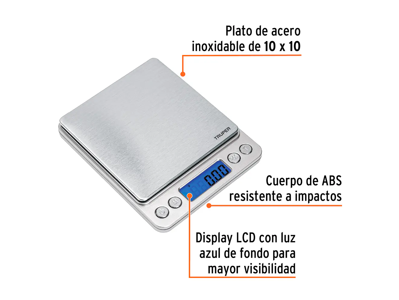Báscula Electrónica de Precisión Truper 102316, de Bolsillo, 500 g - Foto 3 | aztools.co