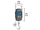 Báscula electrónica colgante Pretul 28180, de pilas, 50 kg - Miniatura 3 | aztools.co