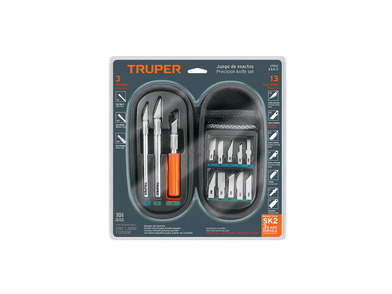 Juego de Exacto Truper 17512, 11 Piezas - Foto 4 | aztools.co