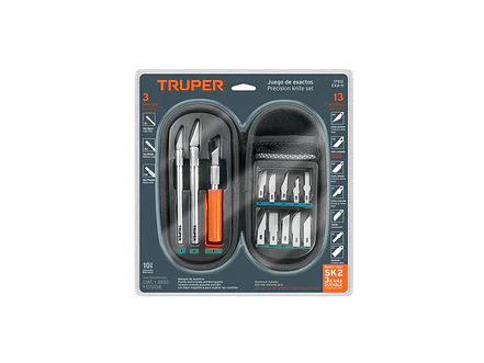 Juego de Exacto Truper 17512, 11 Piezas - Foto 4 | aztools.co