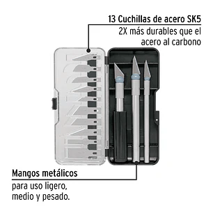 Juego de bisturíes con estuche, Pretul 22409