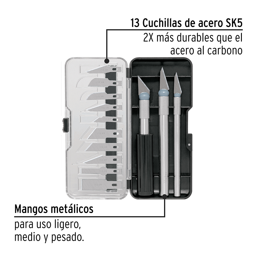 Juego de bisturíes con estuche, Pretul 22409 2