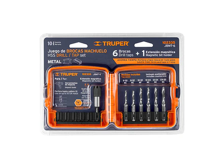 Juego de 6 Brocas Machuelo Truper 102335, para Metal - Foto 4 | aztools.co