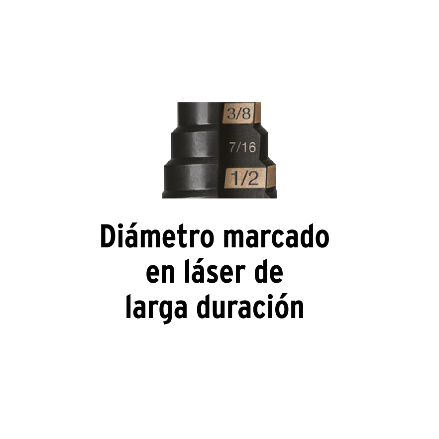 Juego de brocas escalonadas óxido negro 3 piezas Truper 100988, JBES-3,  3