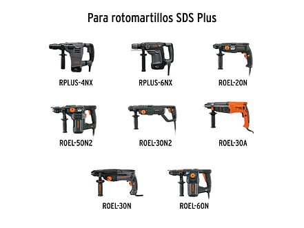 Juego de brocas y cinceles para demoledor Truper 11897, rotomartillo SDS plus 15 piezas JSDS-15,  - Foto 3 | aztools.co