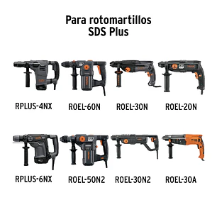 Juego de Brocas y Cinceles SDS Plus Truper 103033, 6 Piezas