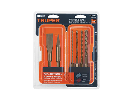 Juego de Brocas y Cinceles SDS Plus Truper 103033, 6 Piezas - Foto 5 | aztools.co