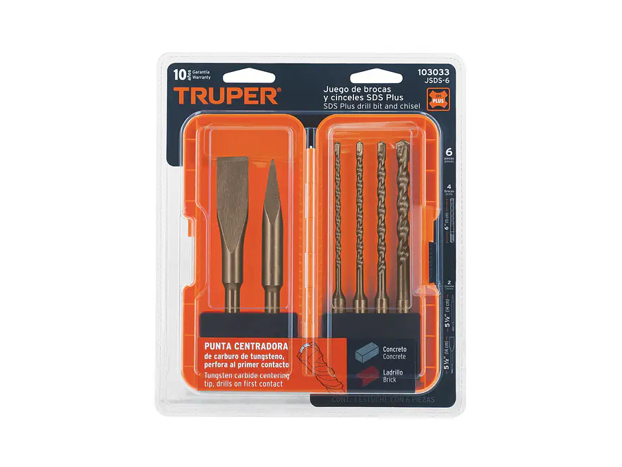 Juego de Brocas y Cinceles SDS Plus Truper 103033, 6 Piezas - Foto 5 | aztools.co