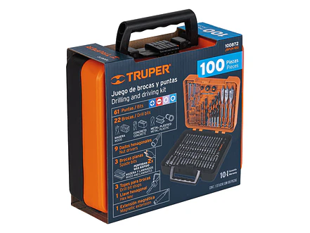Juego de brocas y puntas Truper 100872, 100 piezas - Foto 5 | aztools.co