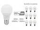 Bombillo LED 9W VHARBOR E27 x 4 Unidades (800 Lúmenes, 6500K) - Miniatura 2 | aztools.co