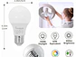 Bombillo LED 9W VHARBOR E27 x 4 Unidades (800 Lúmenes, 6500K) - Miniatura 3 | aztools.co