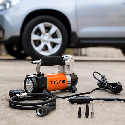Compresor de aire 12V Truper 19999 portátil para carro - incluye maletin   5