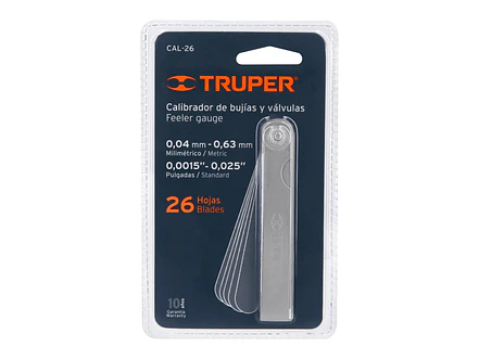 Calibrador de galgas Truper 14396, 26 hojas  - Foto 4 | aztools.co