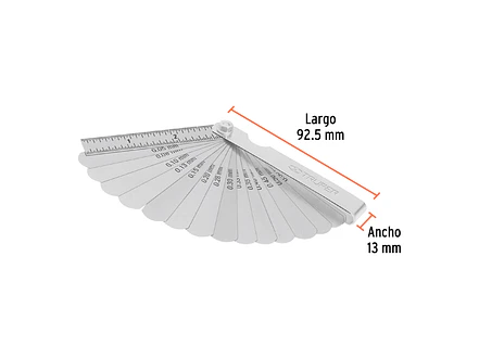Calibrador de galgas Truper 14395, 15 hojas  - Foto 3 | aztools.co