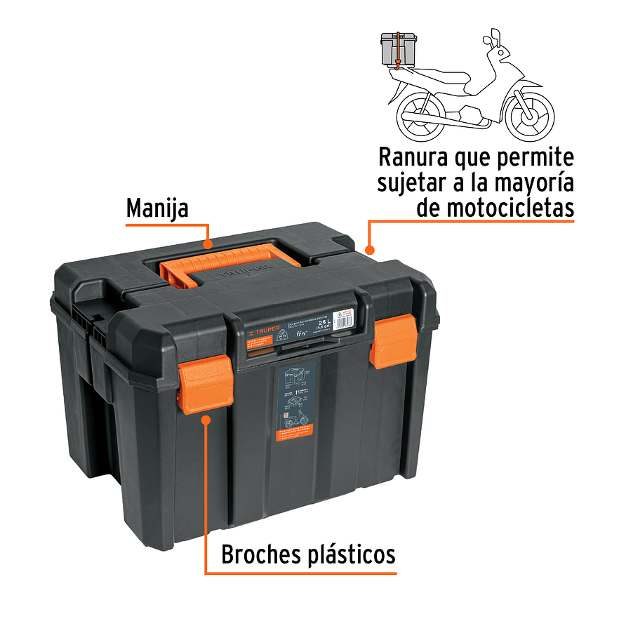 Caja de Herramienta Truper 102643, plàstica profunda de 17