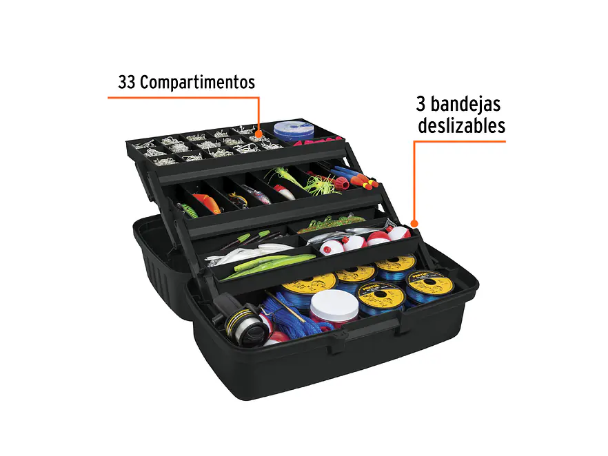 Caja para pesca de 16