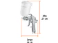 Pistola para pintar Truper 101856, gravedad LVMP, vaso plástico, boq 1.7 mm - Miniatura 3 | aztools.co