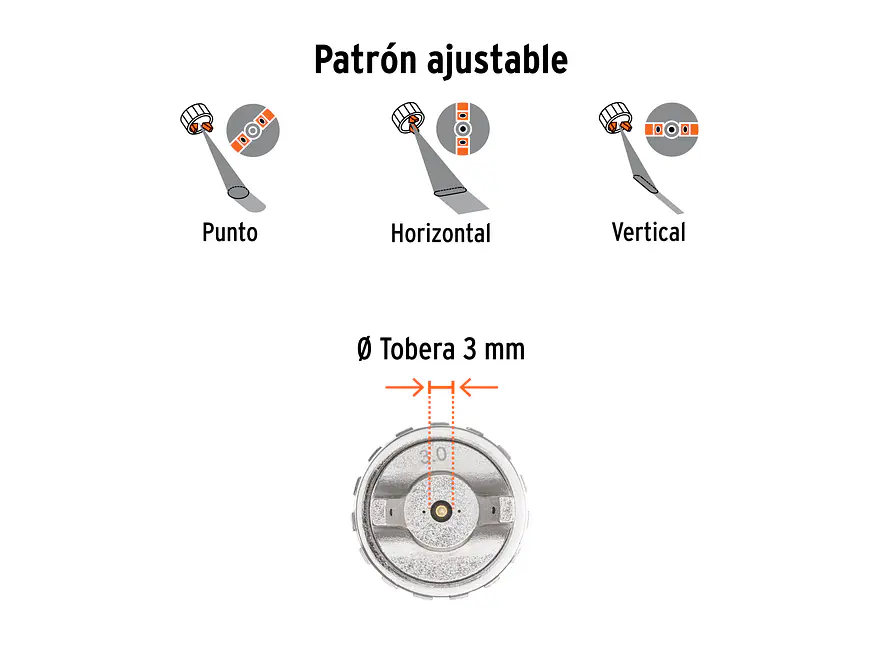 Pistola para Pintar Híbrida Truper 103929, Vaso Plástico, 3.0 mm - Foto 5 | aztools.co
