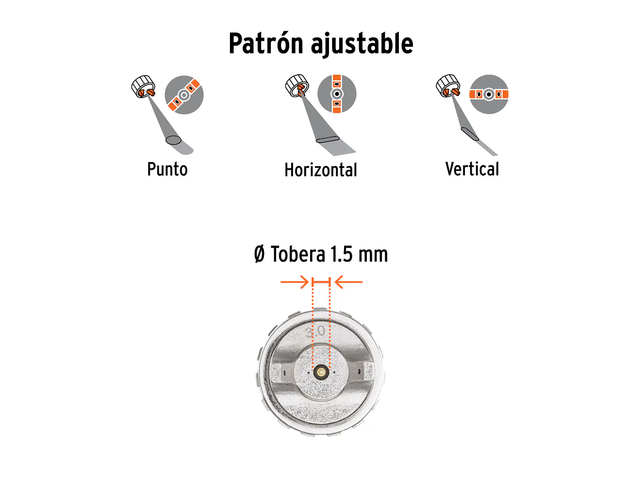 Pistola para Pintar Híbrida Truper 103928, Vaso Plástico, 1.5 mm - Foto 5 | aztools.co