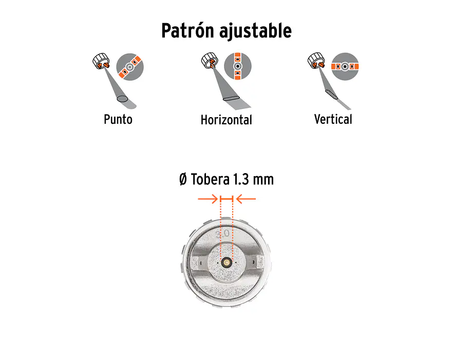 Pistola para Pintar Híbrida Truper 103927, Vaso Plástico, 1.3 mm - Foto 5 | aztools.co
