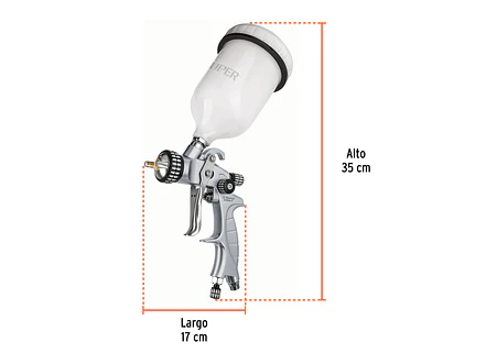 Pistola para Pintar de Gravedad Truper 14031 - Foto 3 | aztools.co