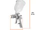 Pistola para pintar gravedad HVLP, Truper 12128, vaso plástico, boquilla 1.4mm  - Miniatura 3 | aztools.co