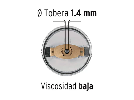 Pistola para pintar gravedad HVLP, Truper 12128, vaso plástico, boquilla 1.4mm  - Foto 5 | aztools.co