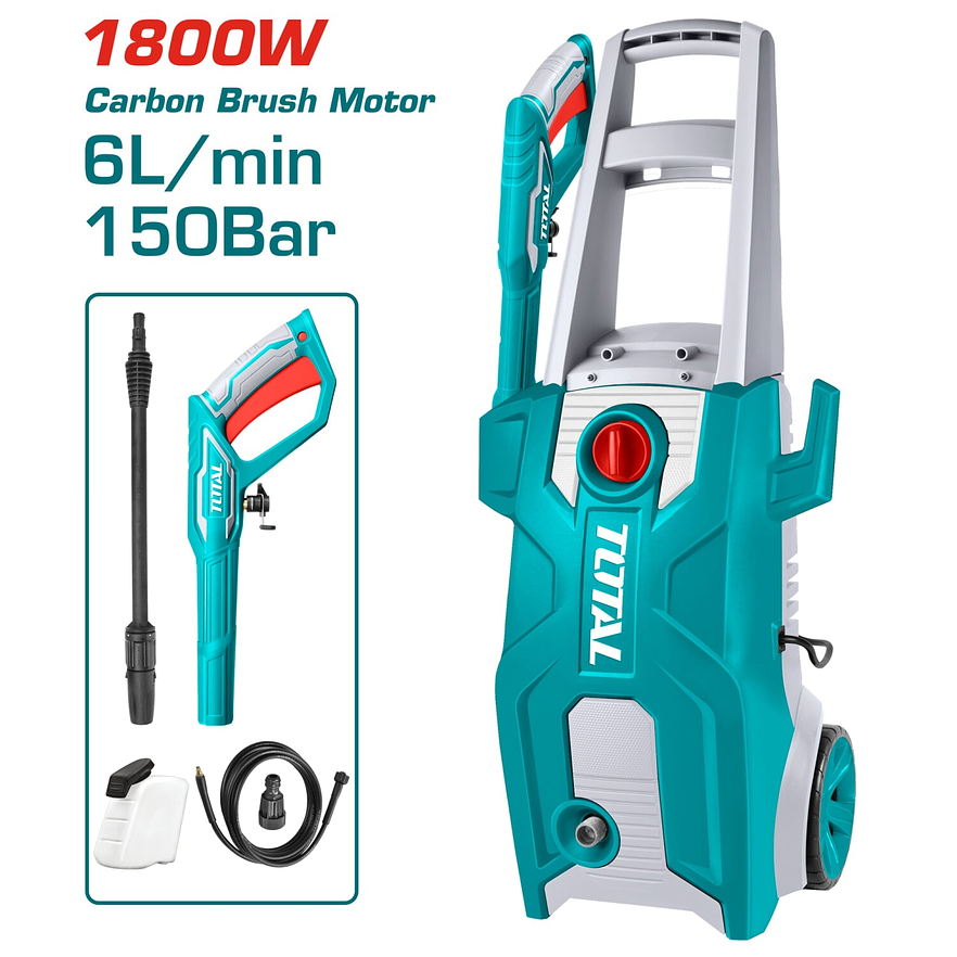 Hidrolavadora  1800W 2200 PSI Industrsial 120 v Total UTGT11356 1