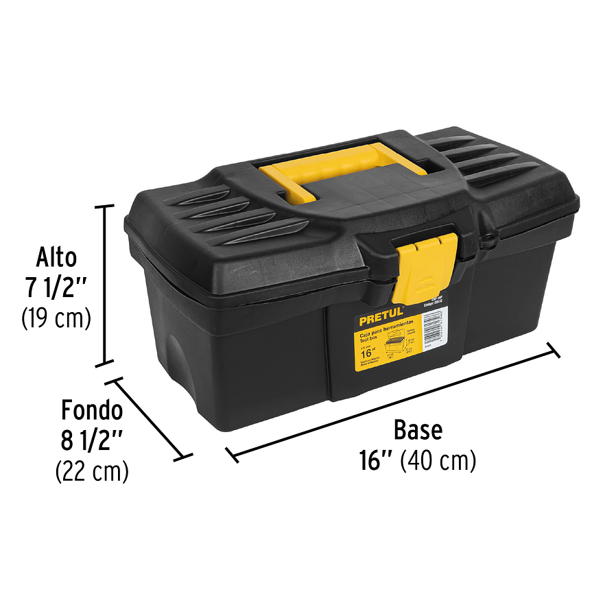 Caja de Herramientas PRETUL 20532 16