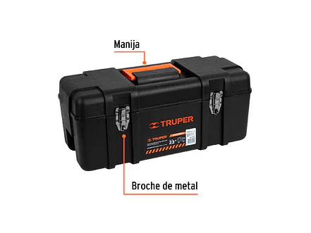 Caja de herramienta plástica de 23
