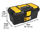 Caja de herramientas plástica 16' con compartimentos, Pretul 20603, Capacidad 13 Kg - Miniatura 3 | aztools.co