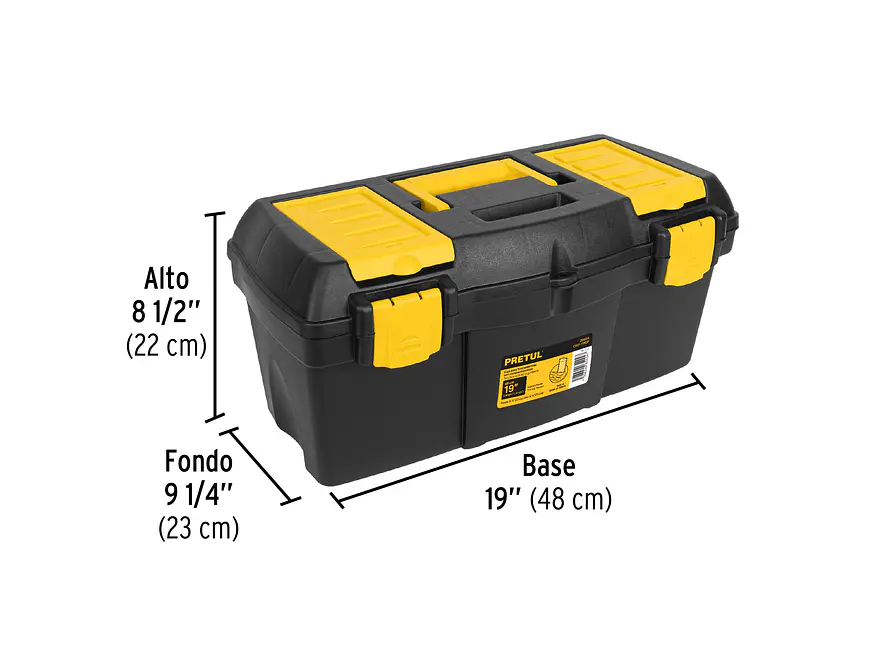 Caja de herramientas plástica  Pretul 20604 19