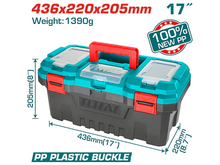 Caja de Herramientas Plástica TOTAL TPBX0171 17