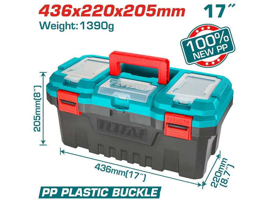 Caja de Herramientas Plástica TOTAL TPBX0171 17