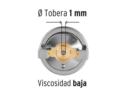 Pistola p/retoque gravedad Truper 11097, HVLP, vaso plástico, boquilla 1.0mm  - Foto 5 | aztools.co