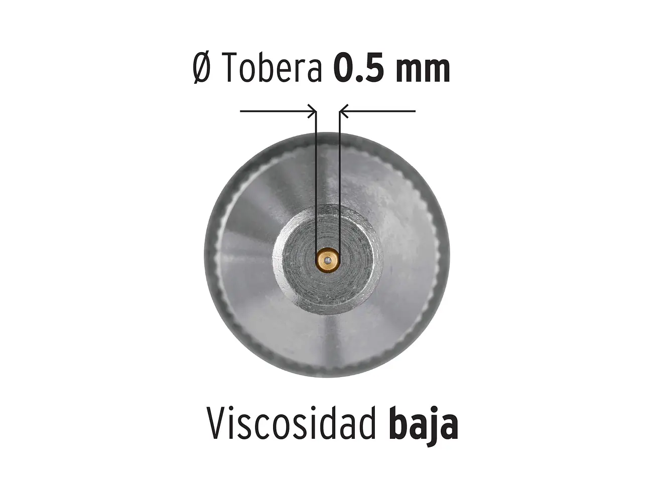 Pistola p/retoque gravedad LVMP Truper 11098, vaso aluminio, 0.5 mm  - Foto 4 | aztools.co