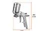 Pistola p/retoque gravedad LVMP Truper 11098, vaso aluminio, 0.5 mm  - Miniatura 5 | aztools.co