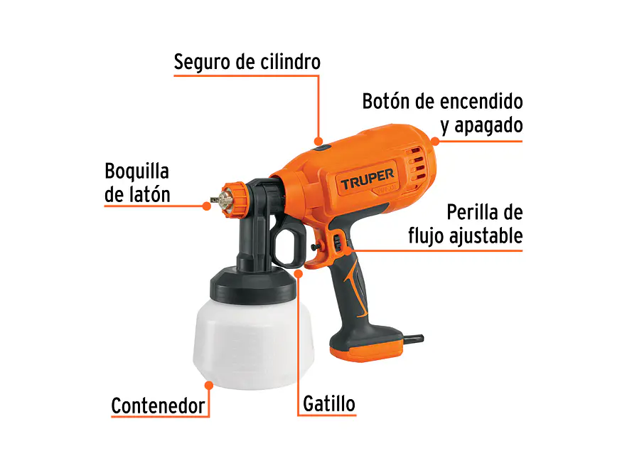 Pistola para pintar eléctrica, 330 W