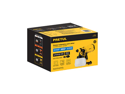 Pistola para Pintar Pretul 29010, 20V, con 1 Batería 2Ah - Foto 5 | aztools.co