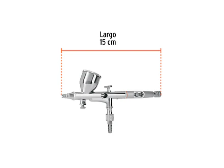 Pistola aerográfica de gravedad con vaso fijo Truper 16020 - Foto 3 | aztools.co