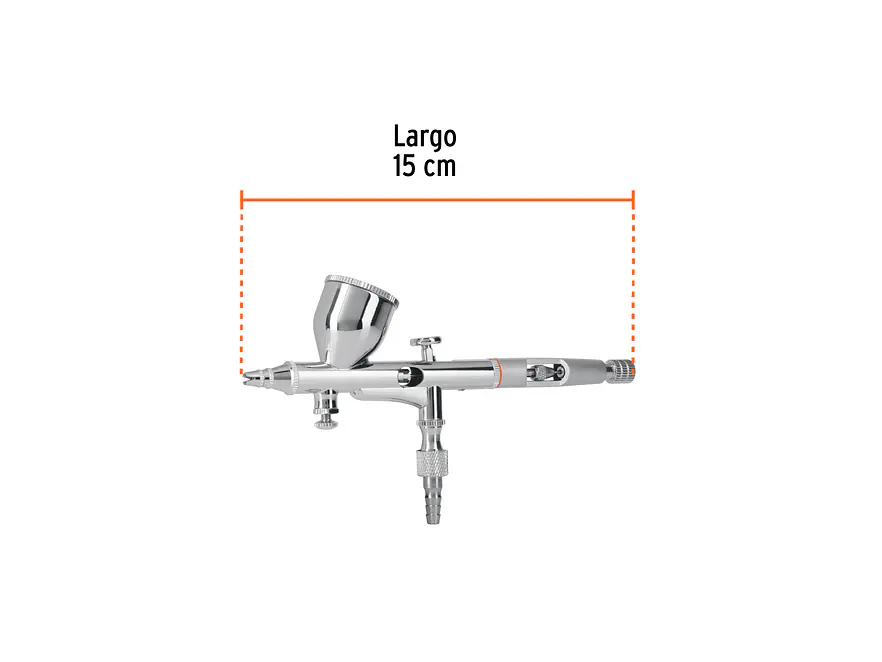Pistola aerográfica de gravedad con vaso fijo Truper 16020 - Foto 3 | aztools.co