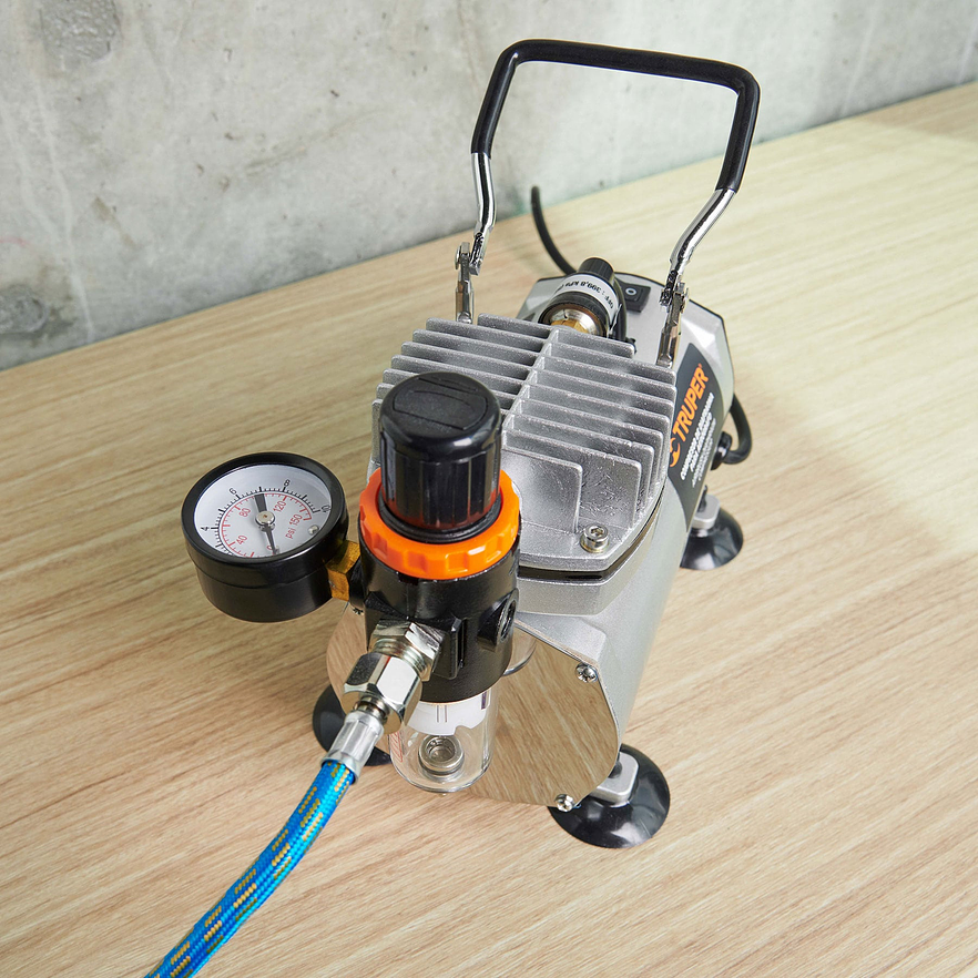 Compresor de diafragma para aerógrafo Truper 17247, 1/5 Hp, 110 V  2