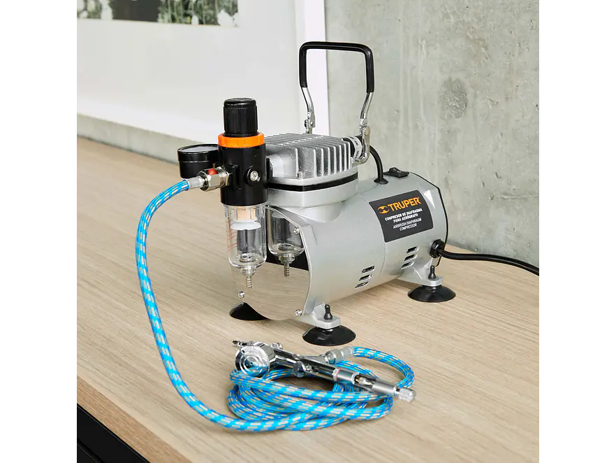 Compresor de diafragma para aerógrafo Truper 17247, 1/5 Hp, 110 V  - Foto 3 | aztools.co