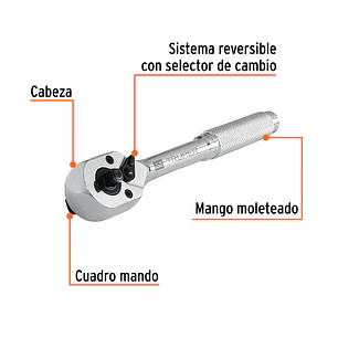 Ratchet doble, mando 1/4