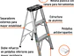 Escalera tipo tijera Truper 16740 T3 con 2 escalones, sin bandeja  - Miniatura 2 | aztools.co