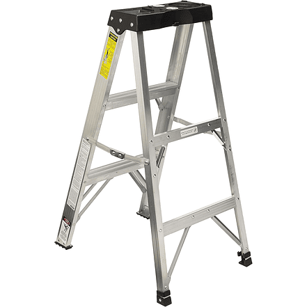 Escalera tipo tijera Truper 16740 T3 con 2 escalones, sin bandeja  4