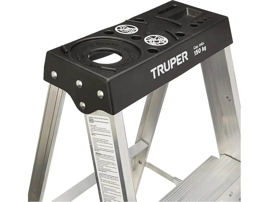 Escalera tipo tijera Truper 16740 T3 con 2 escalones, sin bandeja  - Foto 7 | aztools.co