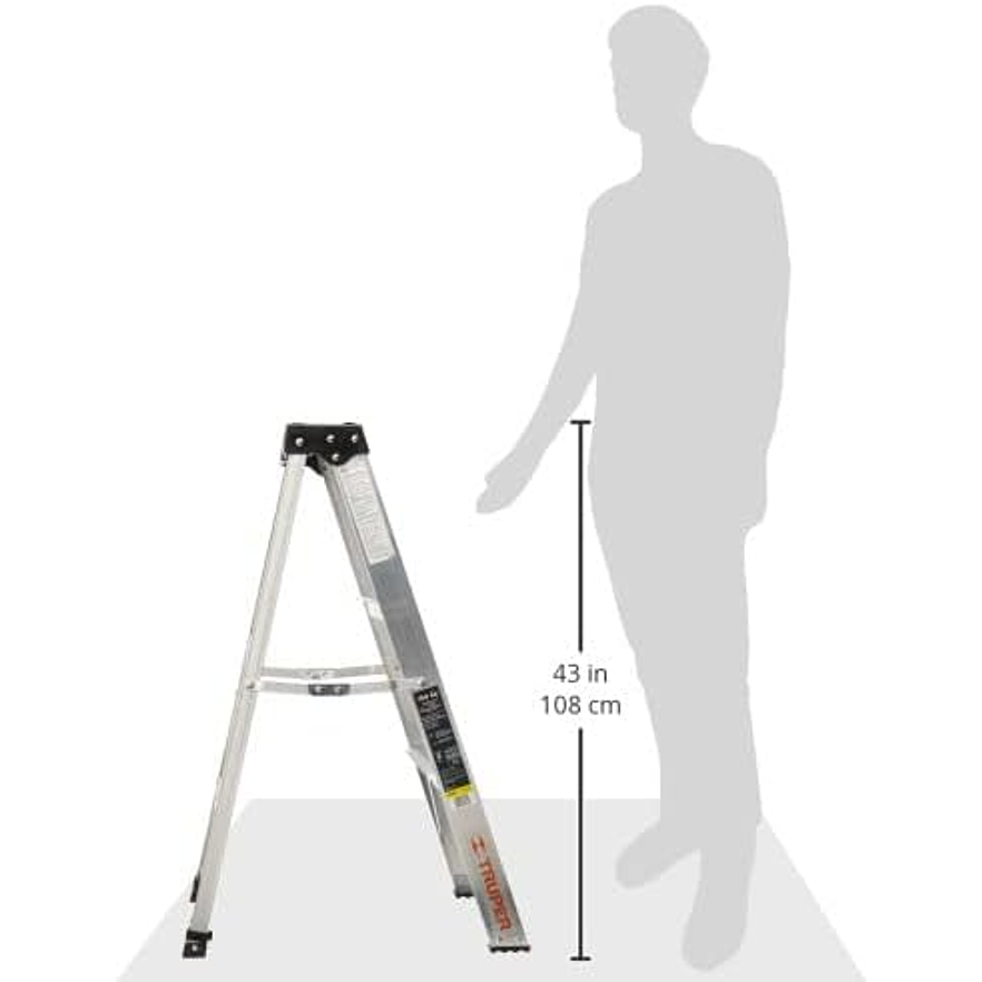 Escalera tipo tijera Truper 16740 T3 con 2 escalones, sin bandeja  8